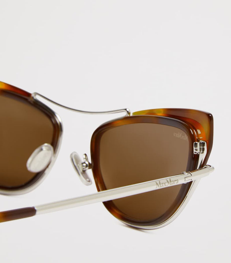 Max Mara metal cat-eye sunglasses (British brand)