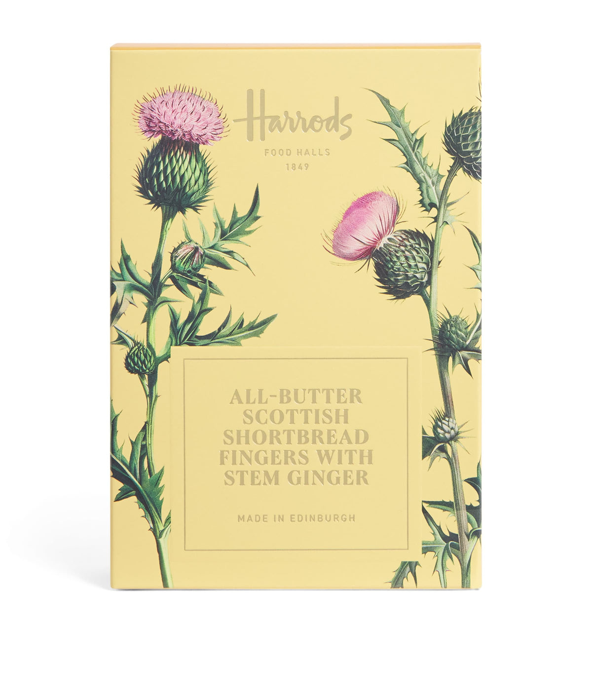 Harrods all-butter Scottish shortbread fingers with stem ginger 170g, UK version
