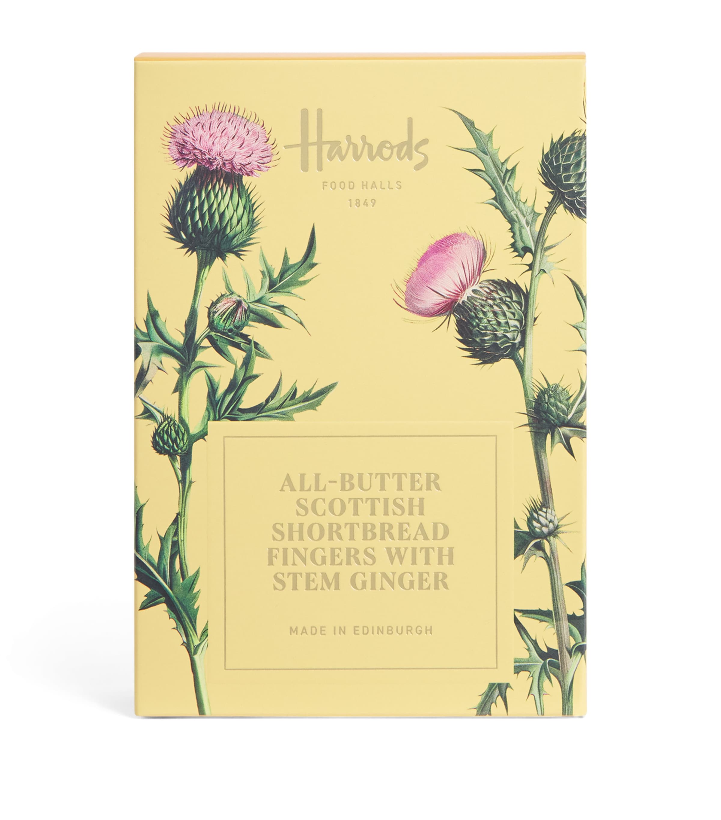 Harrods all-butter Scottish shortbread fingers with stem ginger 170g, UK version