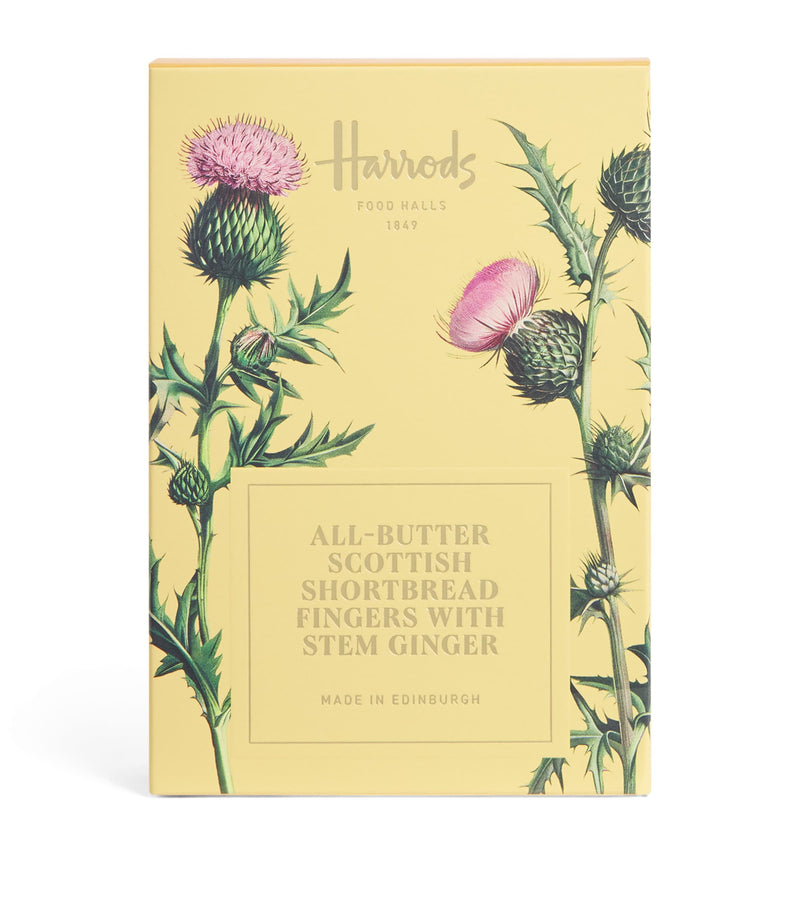 Harrods all-butter Scottish shortbread fingers with stem ginger 170g, UK version