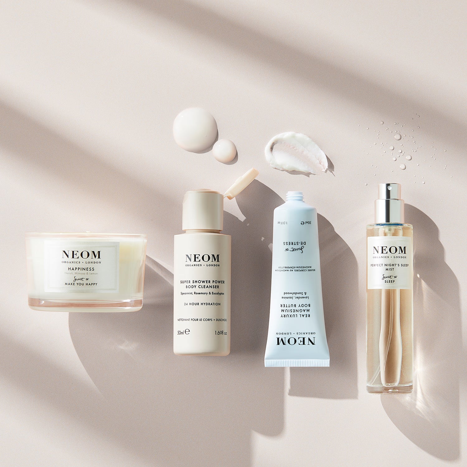 NEOM Wellbeing Discovery Collection gift set of 4 products (British brand)