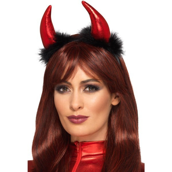 Smiffys metallic devil horns headband (British brand)