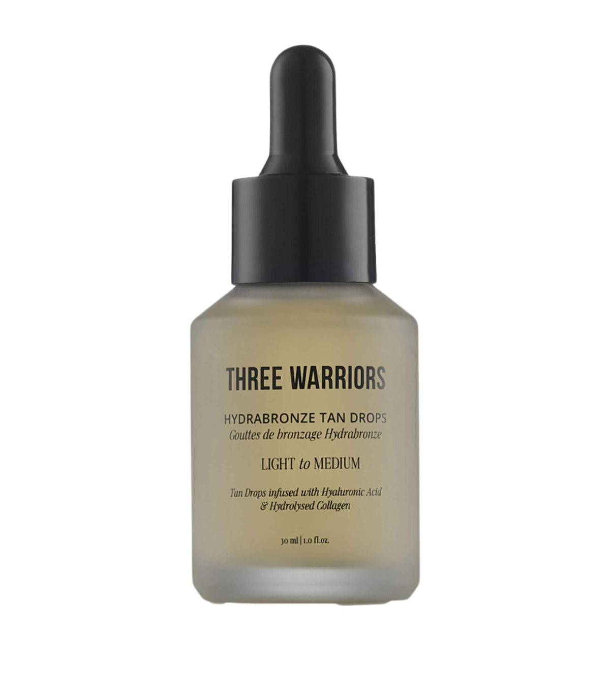 Three Warriors tan drops light to medium 30ml (British brand)