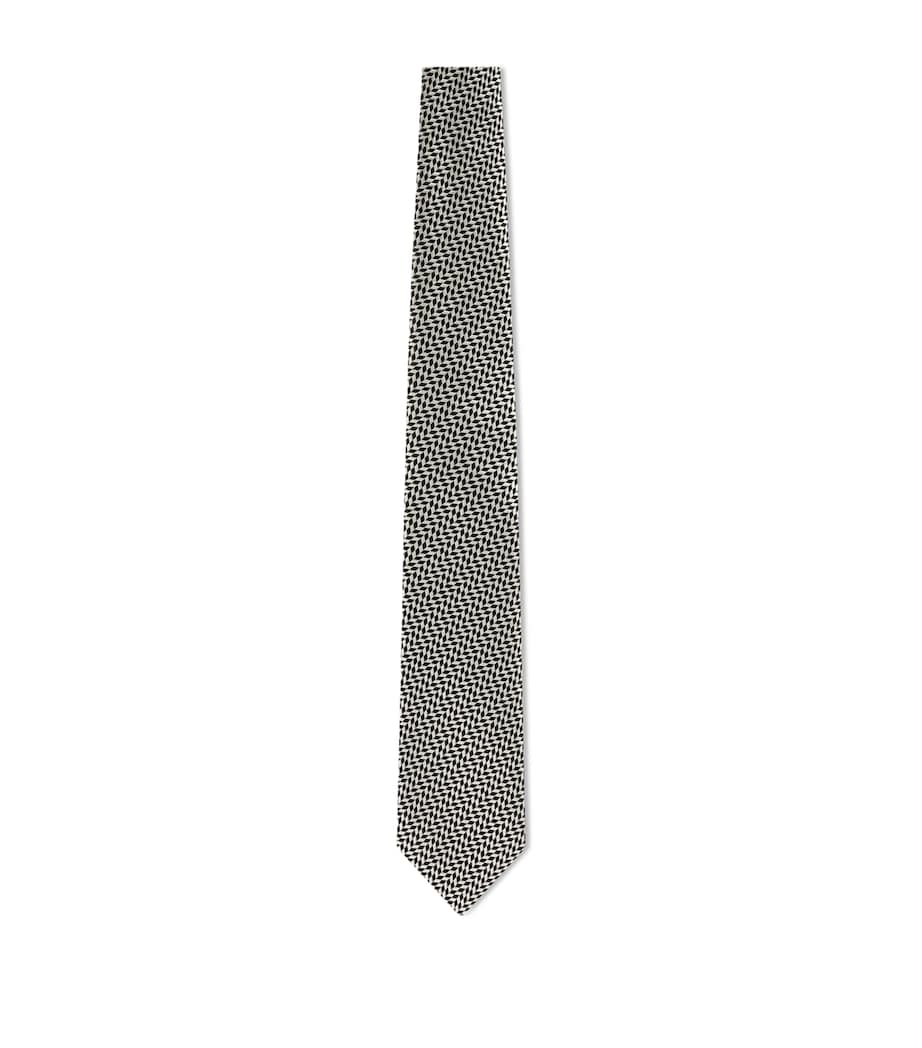 TOM FORD silk jacquard tie 6cm, UK version