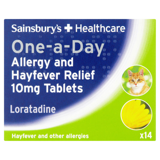 Sainsbury's Hayfever & Allergy Loratadine x14 Hayfever & ergy relief Sainsburys   