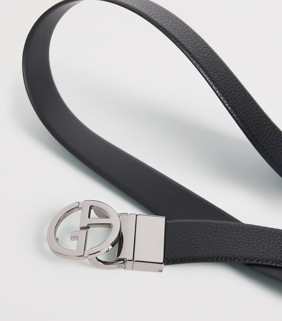 Giorgio Armani leather logo belt, imported from the UK