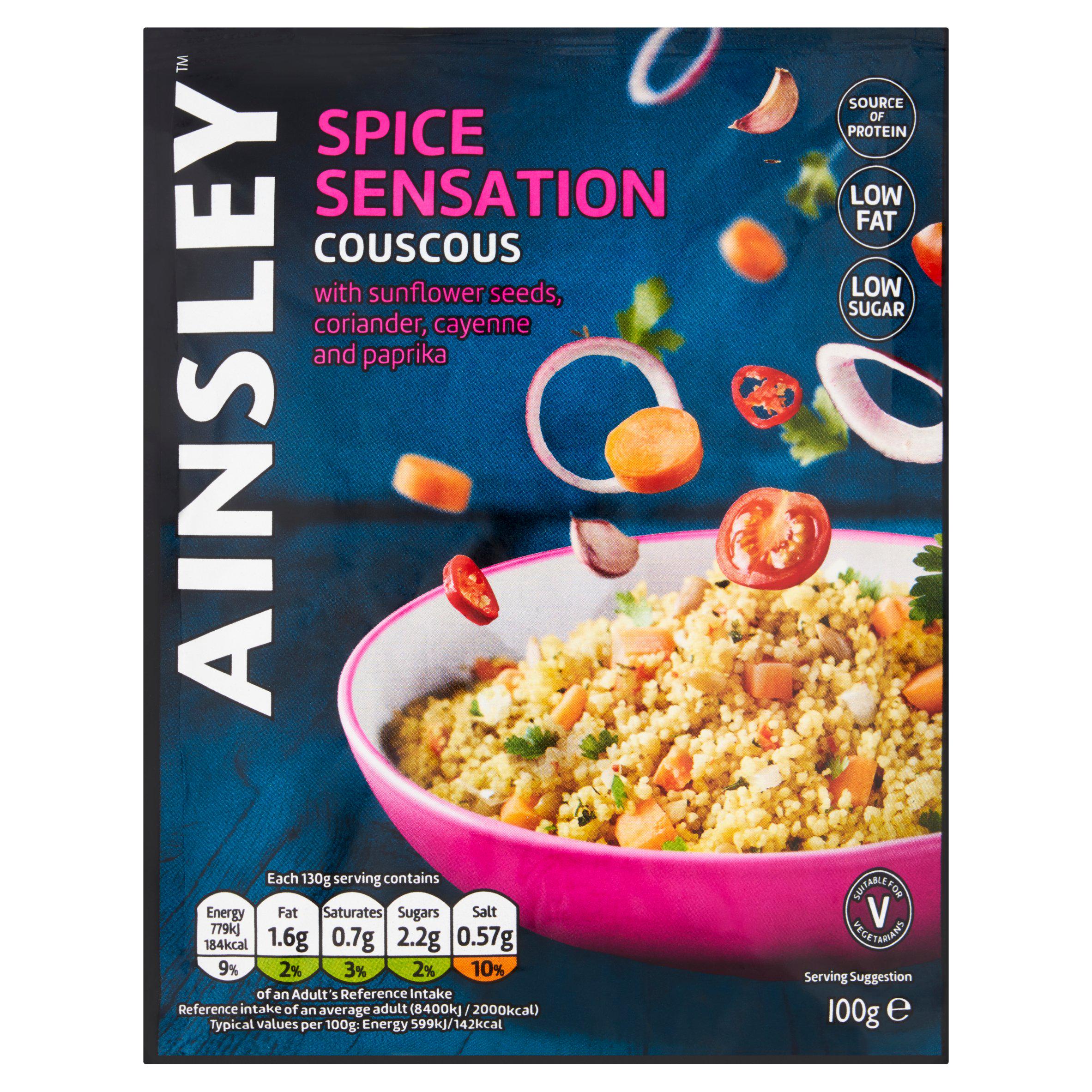 Ainsley Harriott Spice Sensation Cous Cous 100g Quinoa couscous & pulses Sainsburys   