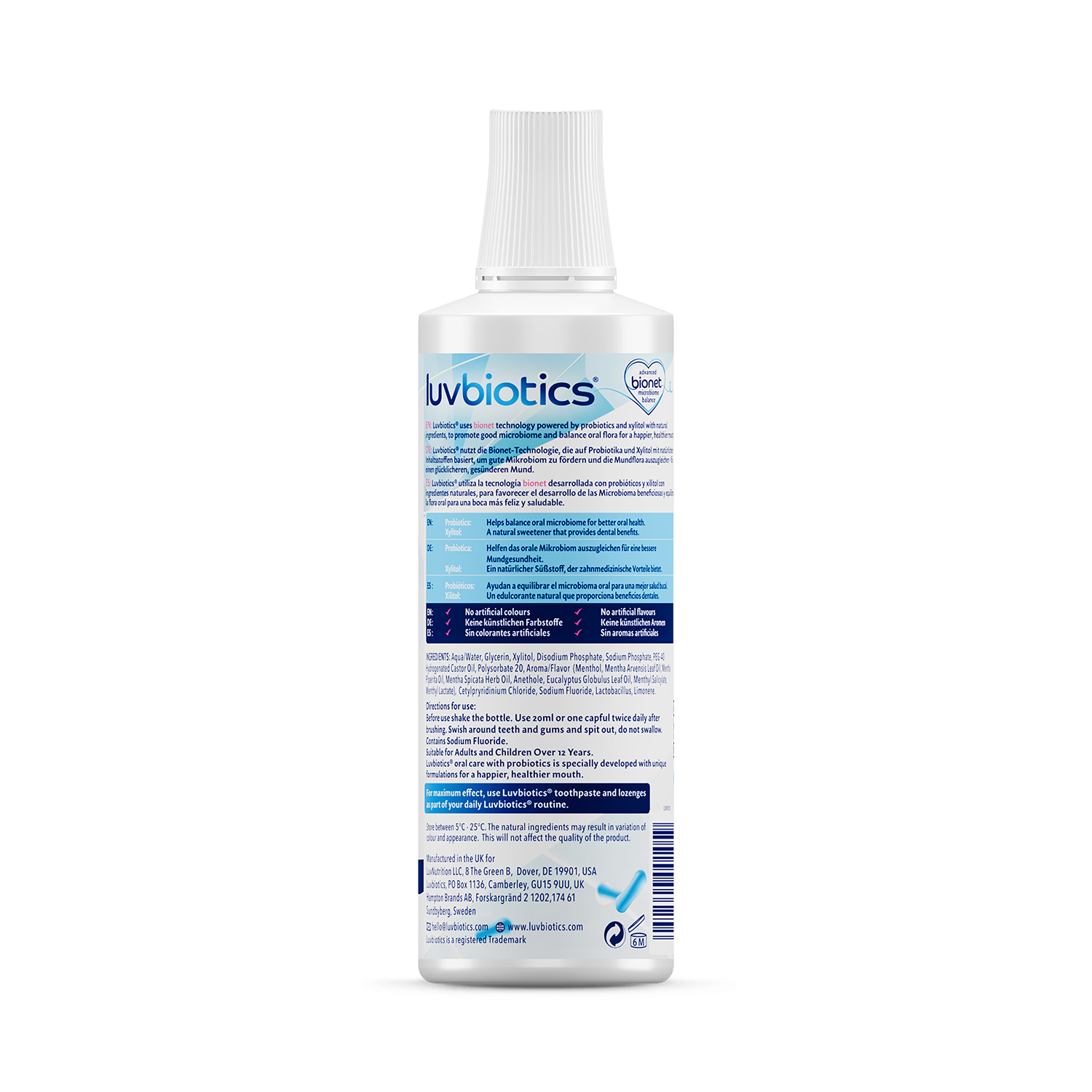 Luvbiotics Original mouthwash - British product