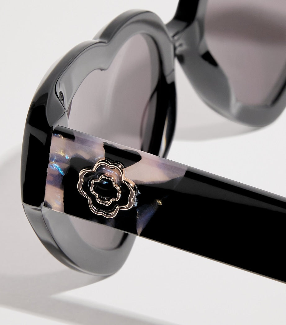 Maje heart-shaped sunglasses violet tinted lenses (British brand)