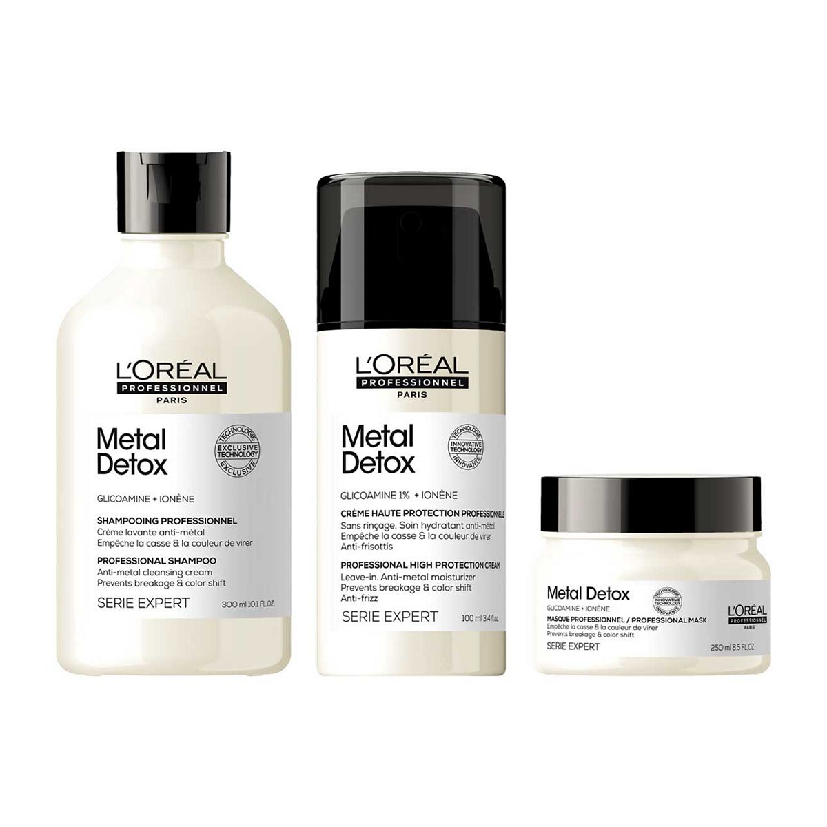 L'oréal Professionnel Serie Expert Metal Detox Shampoo, Hair Mask and Leave-In Cream Routine GOODS Boots   