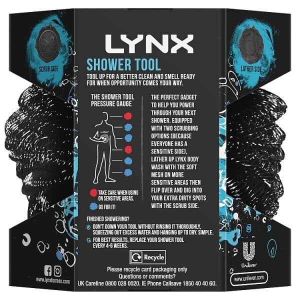 Lynx Manwasher Shower Tool GOODS Superdrug   