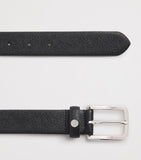 Harrods Saffiano leather logo belt - British product