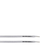 Golden Goose logo print laces - British product