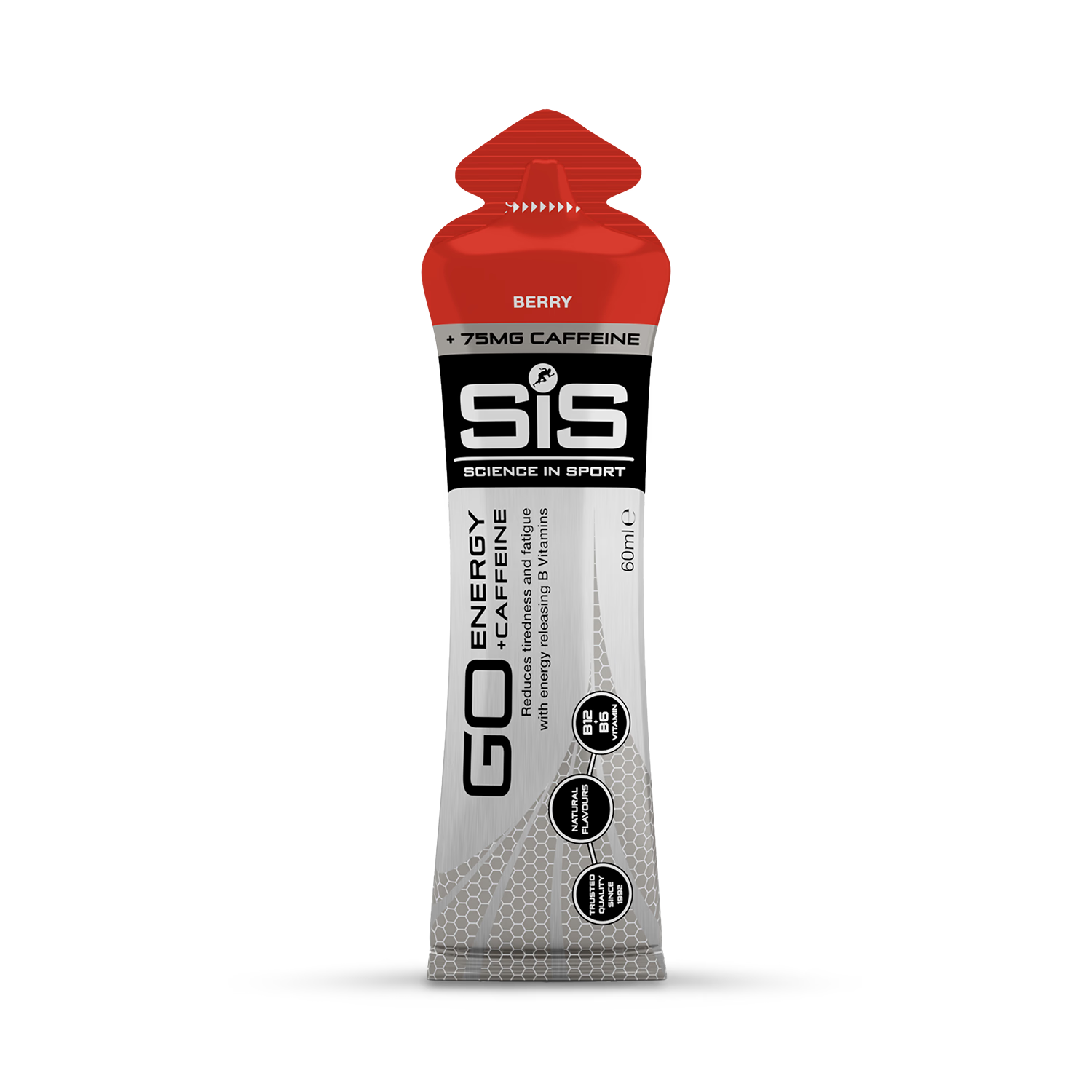 SiS GO Energy Plus Caffeine gel berry 60ml (British brand)