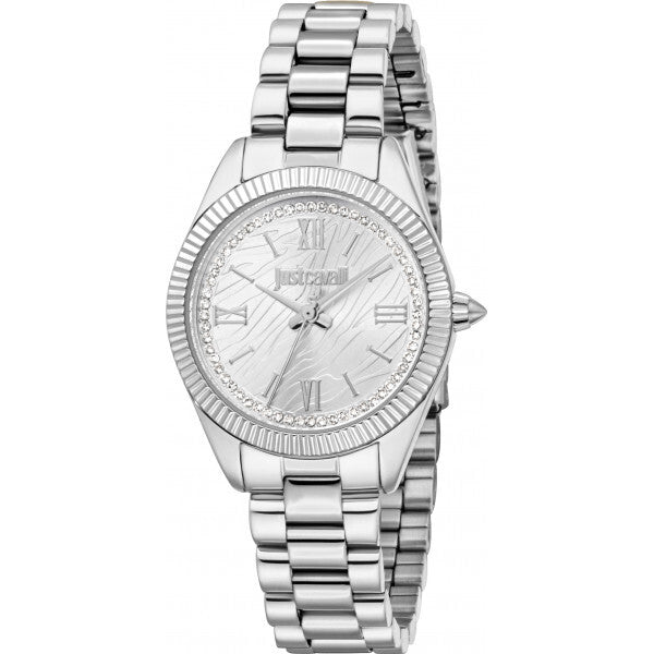 Just Cavalli Silver Ladies Animalier Amabile Watch