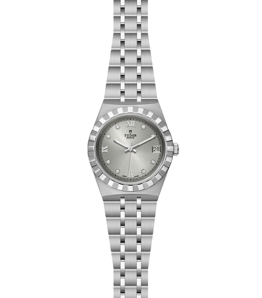 TUDOR Stainless Steel Diamond Royal Watch 34mm (British brand)