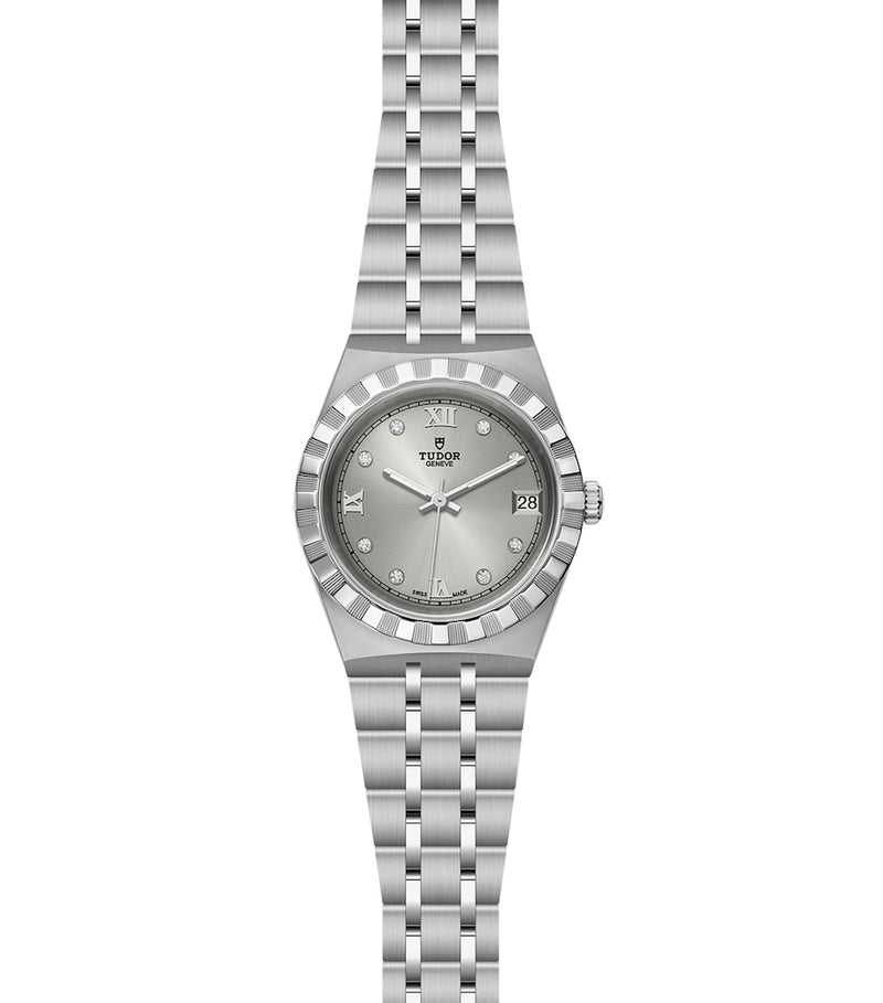 TUDOR Stainless Steel Diamond Royal Watch 34mm (British brand)