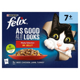 Felix As Good As it Looks Senior 7+ Meat in Jelly Wet Cat Food   12 x 100g GOODS M&S   