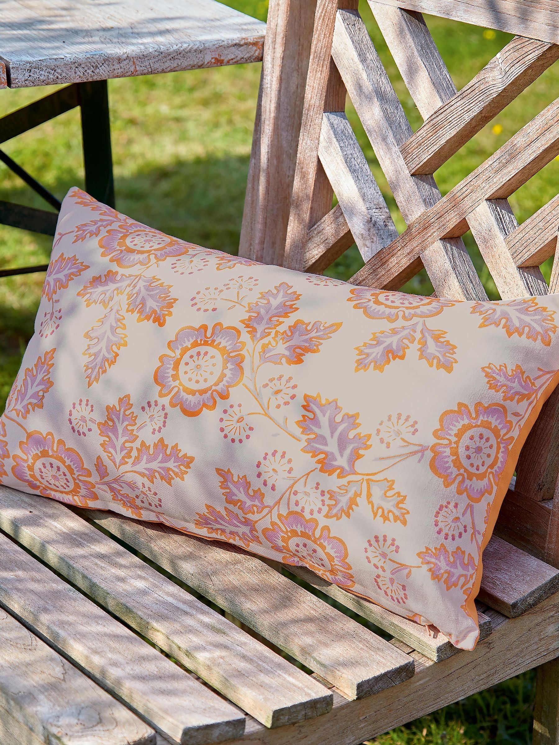 Land & Shore Blue or Red River Outdoor Cushion 50x30cm