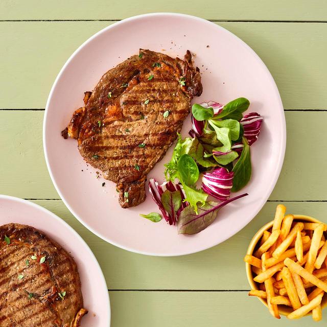 Ocado Organic 2 Beef Sirloin Steaks   Typically: 425g GOODS M&S   