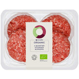 Ocado Organic 4 Quarter Pounder Burgers   454g GOODS M&S   