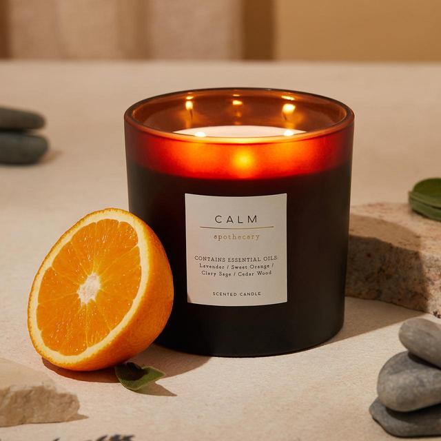 M&S Apothecary Calm Large 3 Wick Scented Candle GOODS M&S   