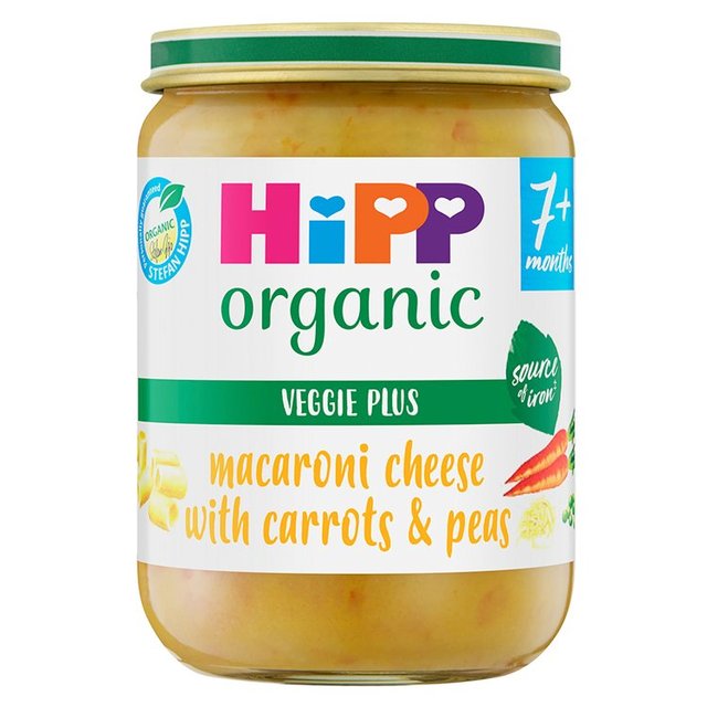 HiPP Organic Macaroni Cheese with Carrots & Peas Baby Food 7+ months   190g GOODS M&S   