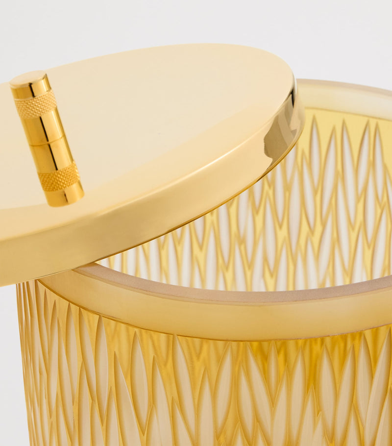 ZODIAC Crystal Amber bathroom bin 525ml (British brand)