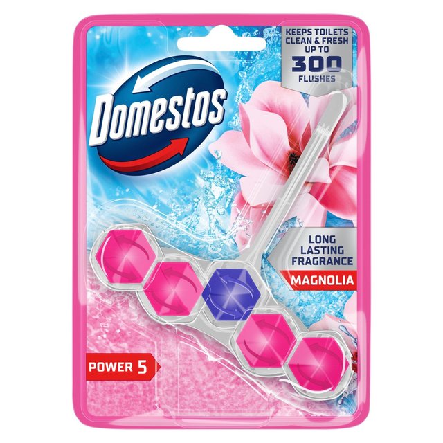 Domestos Power 5 Toilet Rimblock Pink GOODS M&S   