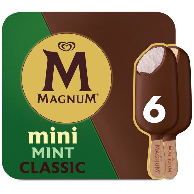 Magnum Mini Classic & Mint Ice Cream Sticks   6 x 55ml GOODS M&S   