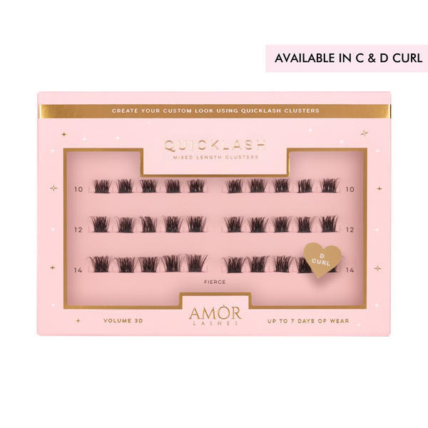 House of Amor False Lashes C Curl 30 clusters, UK version