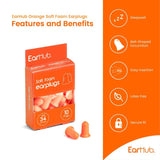 EarHub Premium Soft Orange Foam Earplugs   10 per pack GOODS M&S   