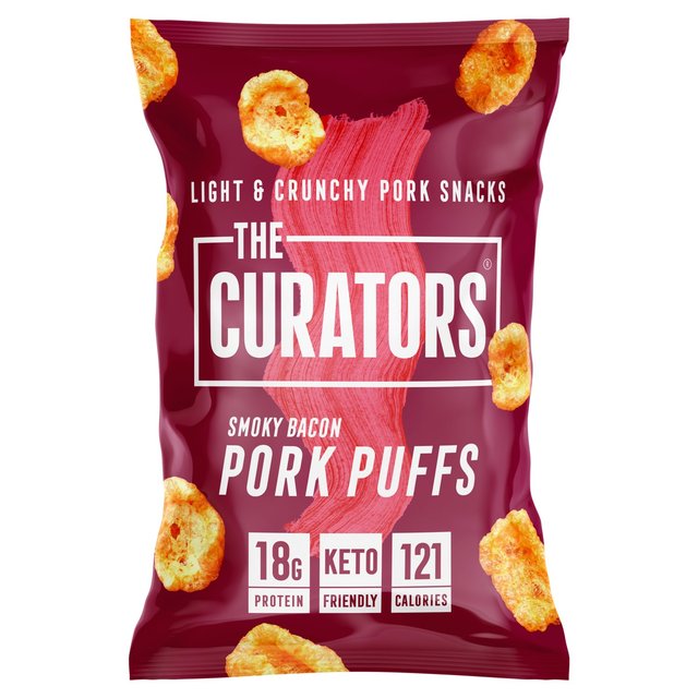 The Curators Smoky Bacon Pork Puffs   25g