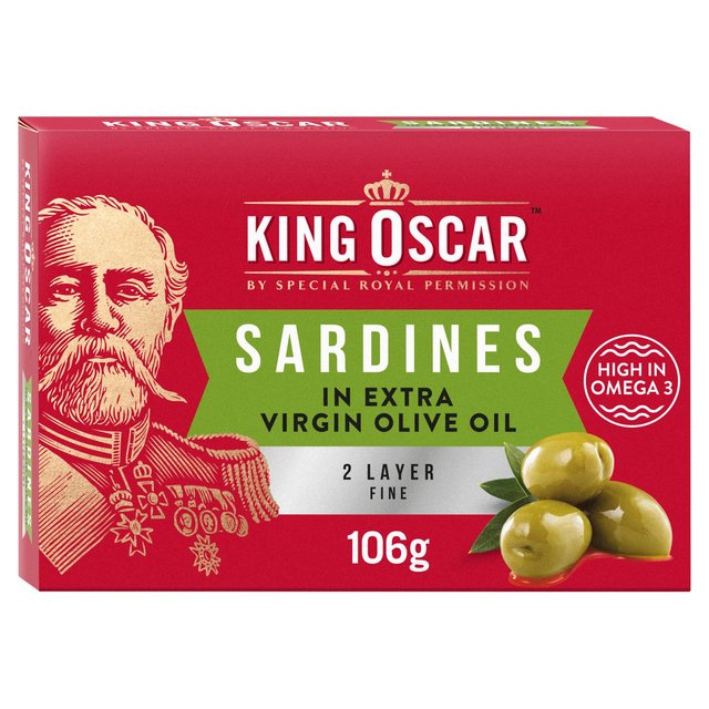 Sardines in Extra Virgin Olive Oil - King Oscar   106g GOODS M&S   