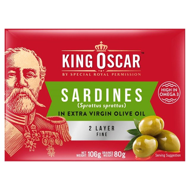 Sardines in Extra Virgin Olive Oil - King Oscar   106g