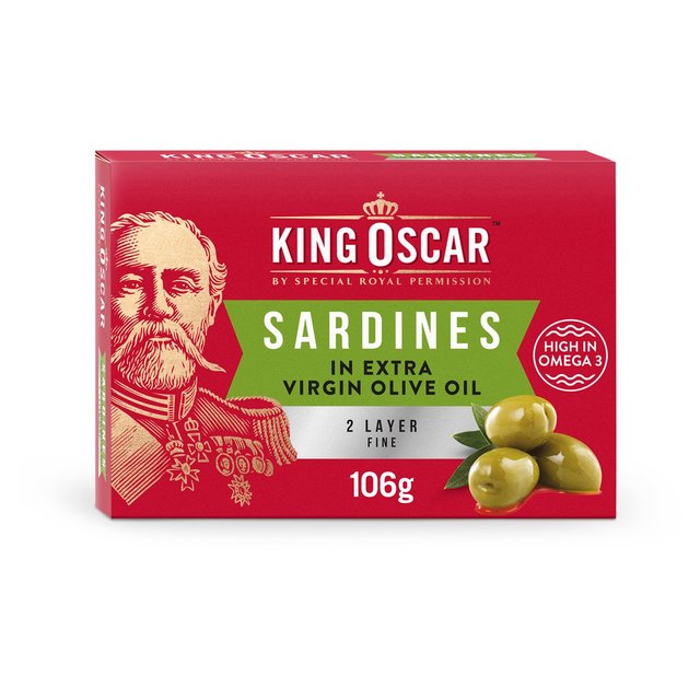 Sardines in Extra Virgin Olive Oil - King Oscar   106g GOODS M&S   