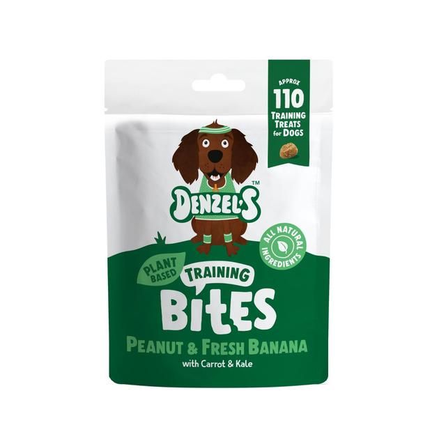 Denzel's Plant-Based Training Bites - Peanut Butter Banana & Kale   100g GOODS M&S   