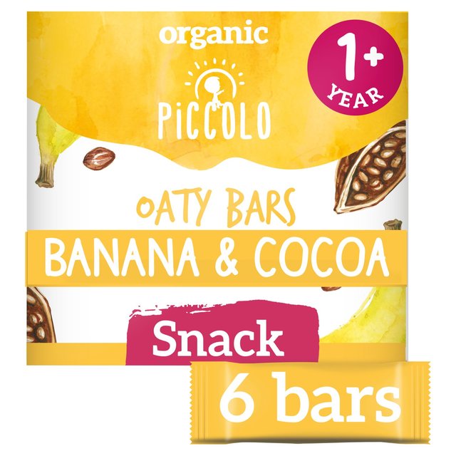 Piccolo Banana & Cocoa Organic Mighty Oaty Bars 12 mths+   120g