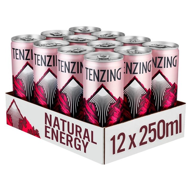 TENZING Natural Energy Raspberry & Yuzu Case   12 x 250ml GOODS M&S   