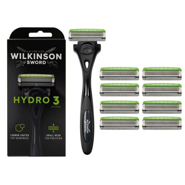 Wilkinson Sword Hydro 3 Skin Protection Men's Razor with 9 Blades GOODS M&S   