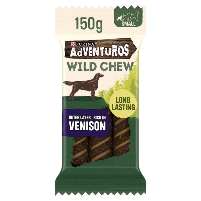 Adventuros Wild Chew Venison Small Dog Treats   150g GOODS M&S   