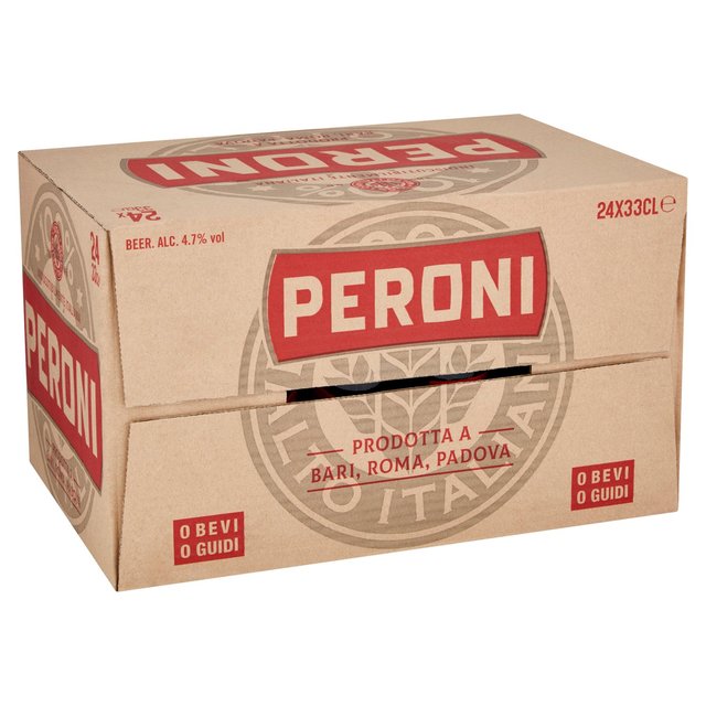 Peroni Red Beer Lager Bottles   24 x 330ml GOODS M&S   