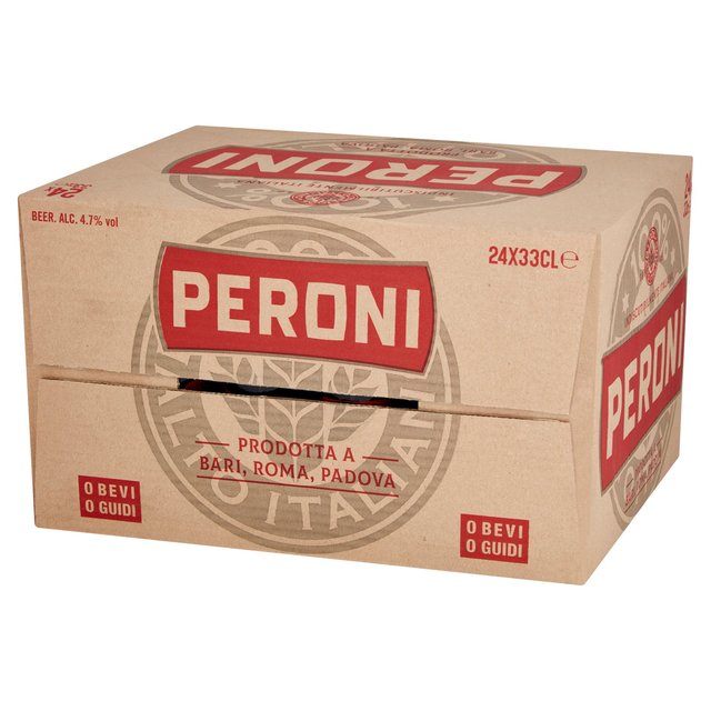 Peroni Red Beer Lager Bottles   24 x 330ml GOODS M&S   