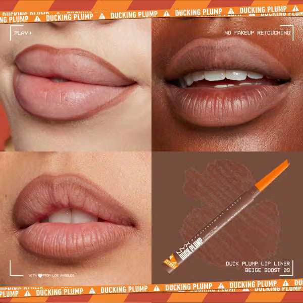 NYX Duck Plump Lip Liner Beige Boost, imported from the UK