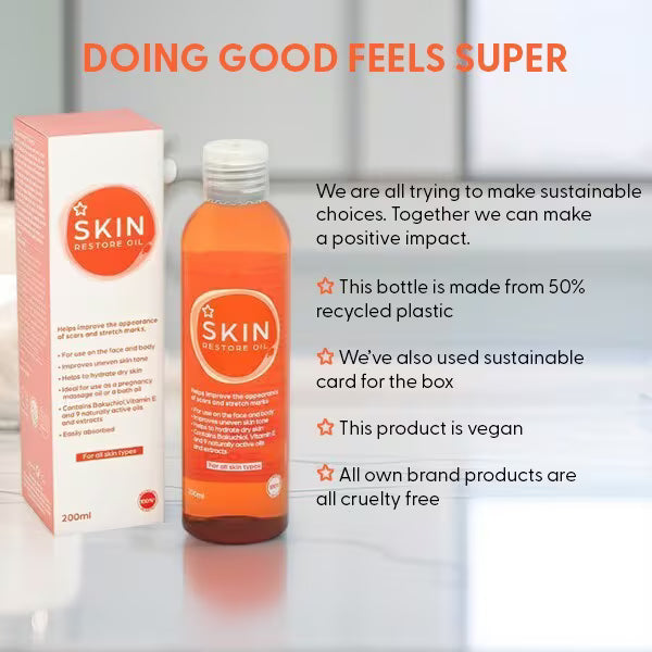 Superdrug skin restore oil for scars 60ml (British brand)