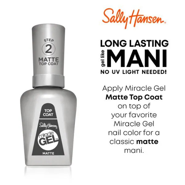 Sally Hansen Miracle Gel Nail Polish Pink Tank (British brand)
