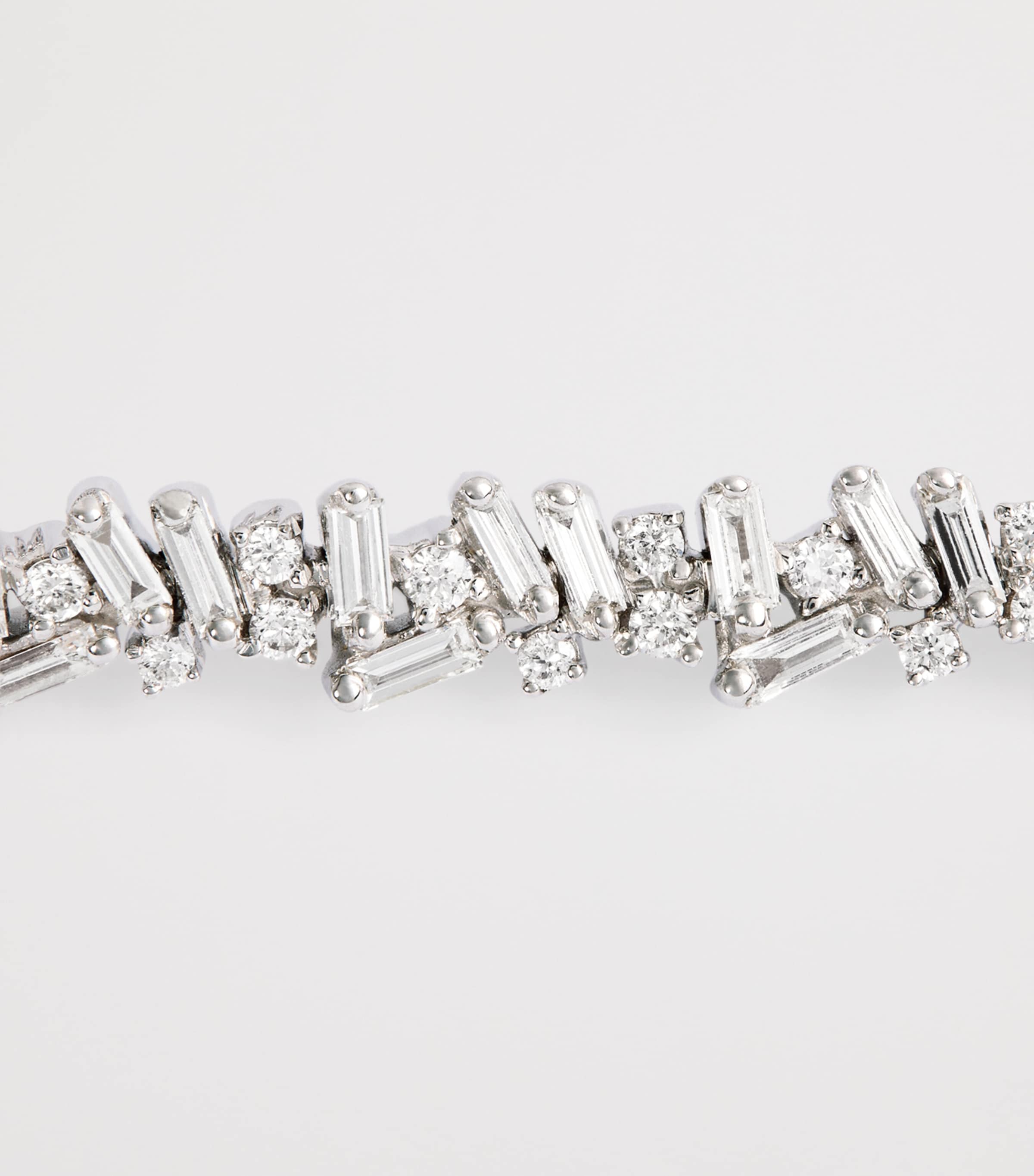 Suzanne Kalan white gold and diamond tennis bracelet - British product