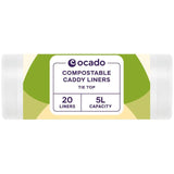 Ocado Compostable Caddy Liners 5L   20 per pack GOODS M&S   