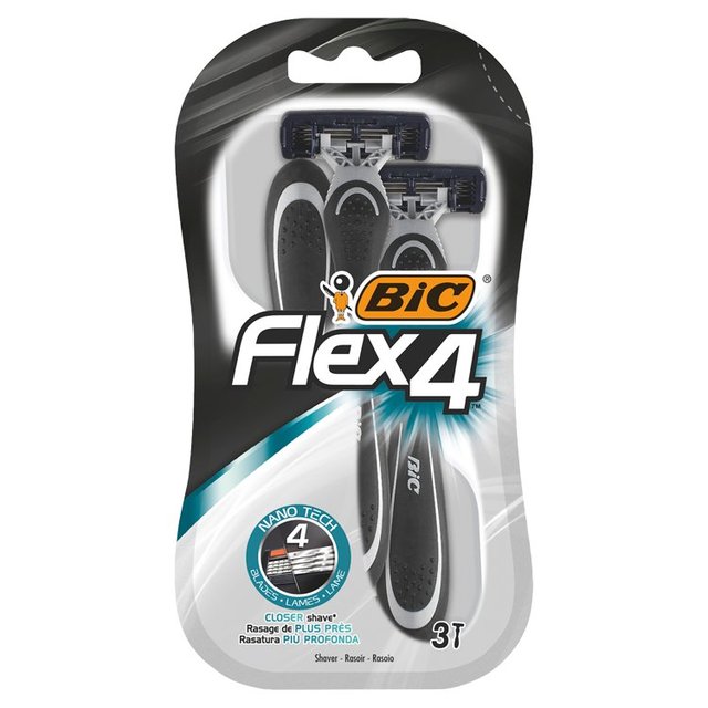 BIC Flex 4 Disposable Razors   3 per pack GOODS M&S   