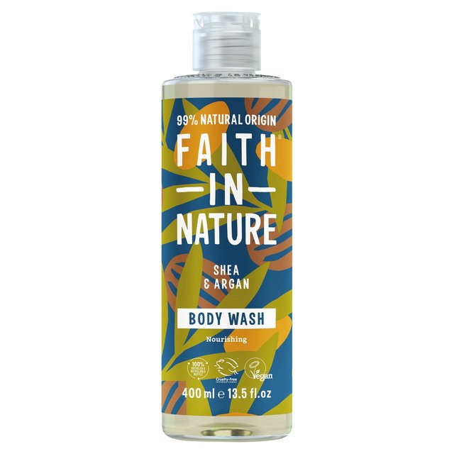 Faith in Nature Shea & Argan Body Wash   400ml GOODS M&S   